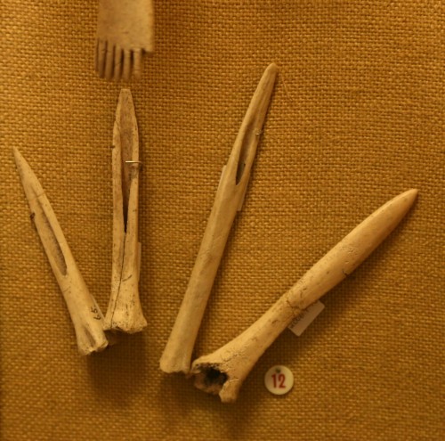 Late Bronze Age and Early Iron Age Bone Tools and Needles, Wiltshire Museum, Devizes.