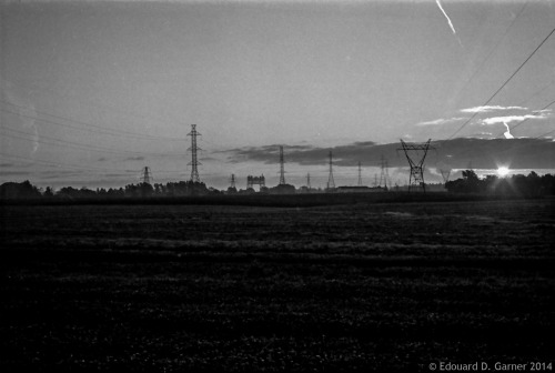 Sunrise, across the fields - shot this on the way into work this morning using a Nikkormat Ftn with 