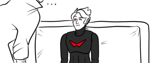 arquius-ride:I had to do it. Jake’s first meeting with Hal after he gets an android body 