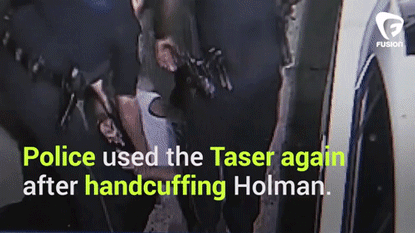 thingstolovefor:   Texas police knock woman out of wheelchair, Taser her while handcuffed     The 36-year-old woman being shocked twice with a taser, once when she was on the ground and already handcuffed.      Senior Deputy Thomas Gilliland confirms