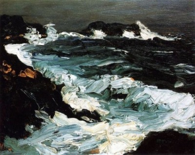 meliphonos:the seafarer, unknown / rough sea, robert henri / sea-fever, john masefield / figure in sea above figure on hill, euan macleod / inkheart, cornelia funke / dead of night, hey marseilles