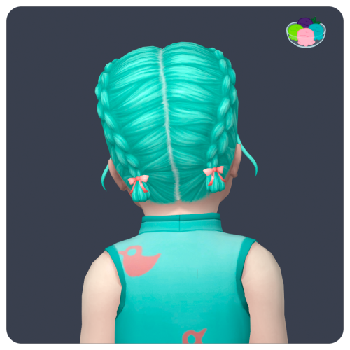 kissalopa: @ravensim’s Remi Hair in Sorbets Remix Requires: Mesh 76 add-on swatches in Sorbets Rem