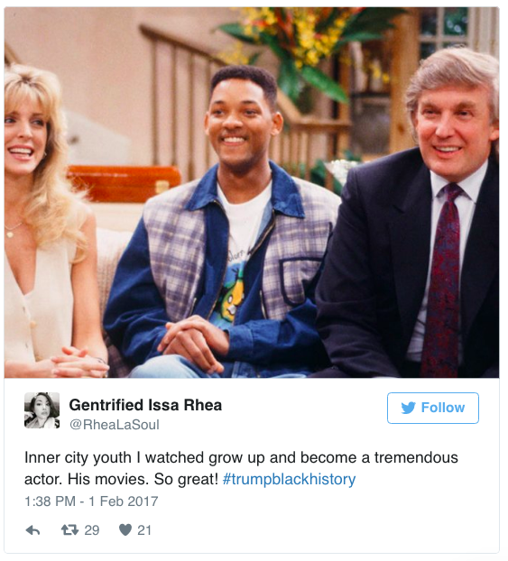 the-movemnt: #TrumpBlackHistory roasts Donald Trump for his ignorance about black