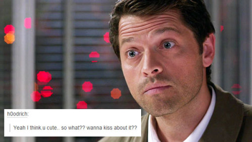 livebloggingmydescentintomadness:  Throwing my hat into the ring. Destiel + text posts.