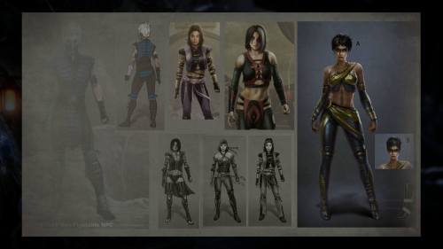 greatkunglao:  Female NPC characters concept arts from Krypt of Mortal Kombat X.