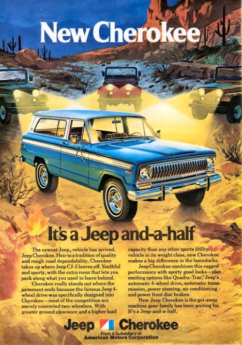 Jeep Cherokee ad from 1974