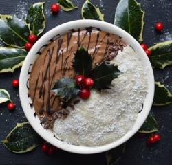 rawberry-fields:  Christmas pudding nicecream,