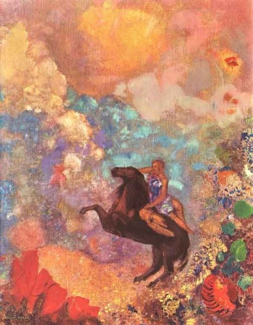 Muse on Pegasus, Odilon Redon 1894