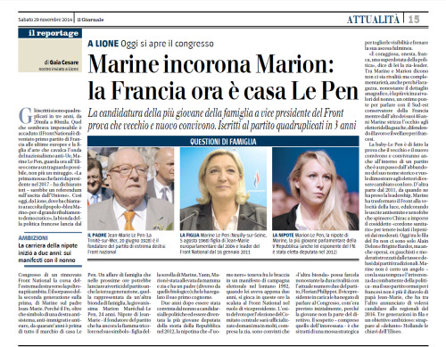 Il Giornale 29 Novembre 2014