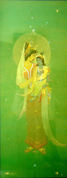 Krishna and Yashoda by Ratan Acharya