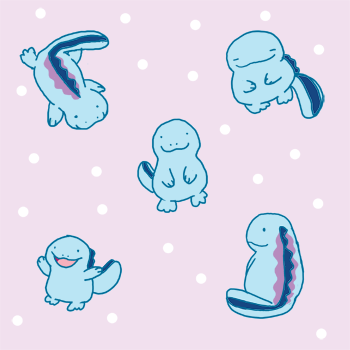 coco-draws:Cute lil’ tiled Quagsires for your enjoyment!