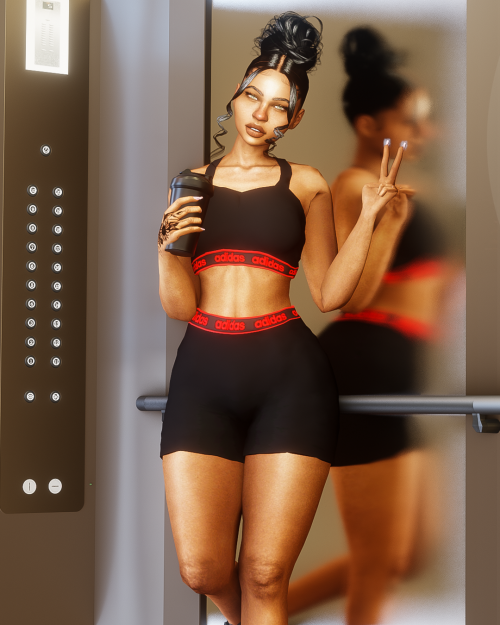 simmerkate:Adidas Gym OutfitHey I hope you like this outfit &lt;3  This set comes in 9 Swat