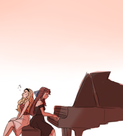 thinking about maya playing the piano while claudine sings softly next to her fills me with Emotion