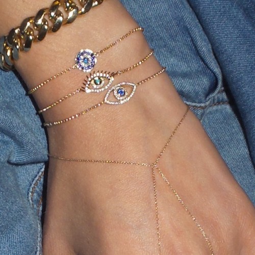 rubystellajewelry:  Meet your family baby lashes 👶 #rubystella #evileye #bracelets 