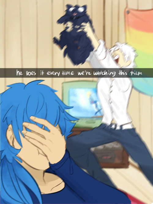 ladyegcake:  clear’s super dumb snapchat adventures!did it for dmmd ask page, since clear’s my character therebonus: challenge for all characters to take a selfie with mun