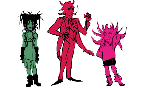 rough character pack!! thumbs/silhouettes of yves, lilith, n hoshi! and a badly drawn character line