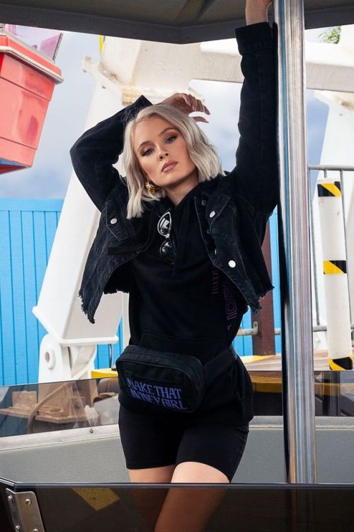 Zara Larsson models her NA-KD Collection 18′ 