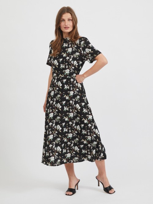 short sleeve maxi dress