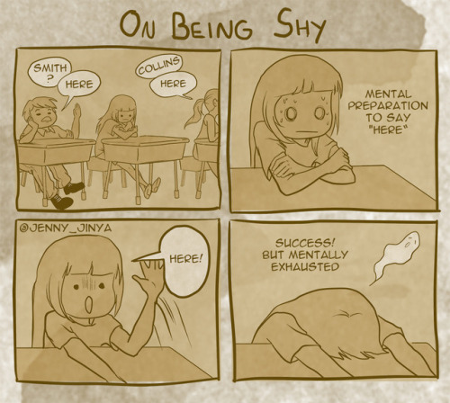 Made A Little Comic Series About #GrowingUpShy