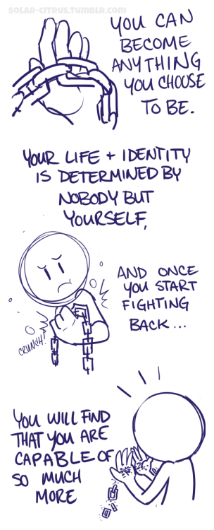 solar-citrus:  This comic is a lot more raw and has a roughdraft-y feel to it because, well, it kind of is LOL;;; but this has been on my mind for a few days and I wanted it out as soon as possible, because I do not know one person who has gone through