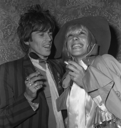 thegoldenyearz:  Keith Richards and Anita Pallenberg, Cannes, 1967 