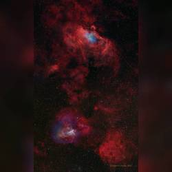 The Eagle And The Swan #Nasa #Apod #Eaglenebula #M16 #Swannebula #M17 #Nebula #Nebulae