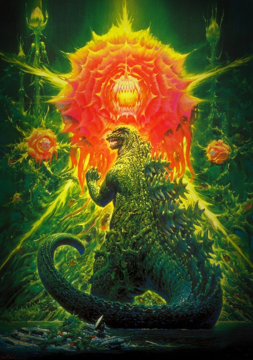 wani-ramirez:Godzilla movie posters by Noriyoshi Ohrai