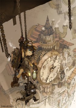 steampunktendencies:  Illustrations by Demizu Posuka 