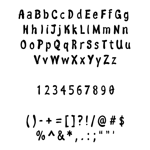 Tossawary’s PINTWILF font! Now that I have a quick pass at it down, I can reuse it to create s