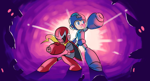 cyberosis:God all the mega man games are so awesome. I drew this is my frustration with CAPCOMs lack