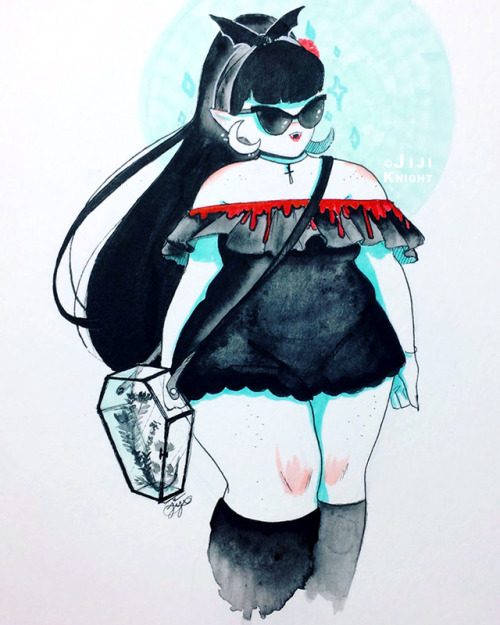 fattyatomicmutant:pixel-stars:jijidraws:✧ Fangtastic ✧  I started a little series after Mermay I cal