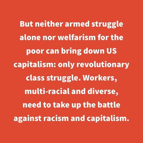 “Black struggle in the United States has the potential to develop anti-capitalist, revolutionary con