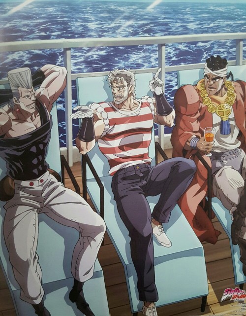 platinumvonkarma: These nerds… (This is another of the 2015 Jojo calendar, just another photo