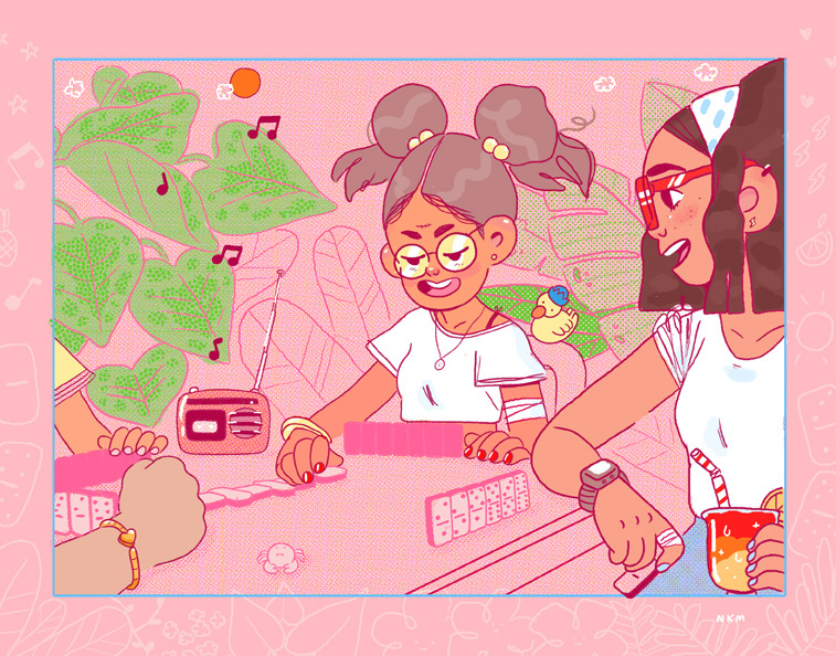 natalikoromotoart:  “Day off”  🌞🍹🌴💕