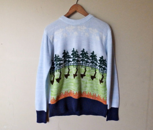 littlevisionsthrift: Vintage Tacky Knit Sweater - Men’s M/L - Women’s XL LittleVisionsTh