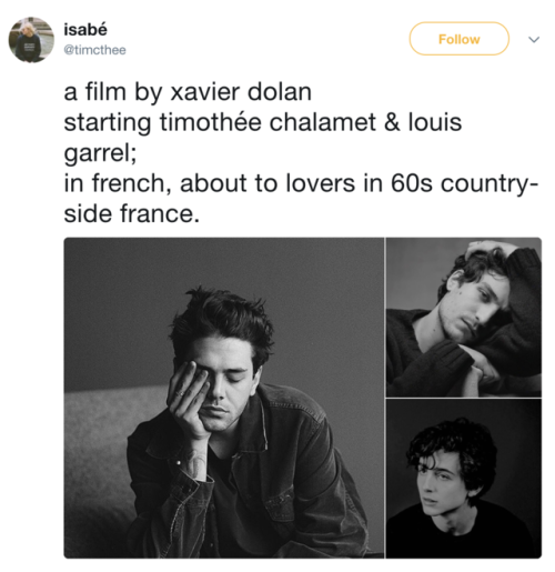 Timothée Chalamet — Timothée with Louis Garrel