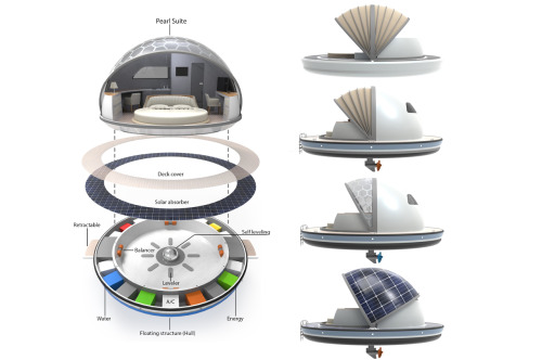 Pearlsuite for Jet Capsule,Each unit includes all the same amenities as a hotel room and is 100% sol