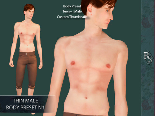 Here is my personal body preset that I use for my sims! I hope you guys like it!Body PresetCustom th