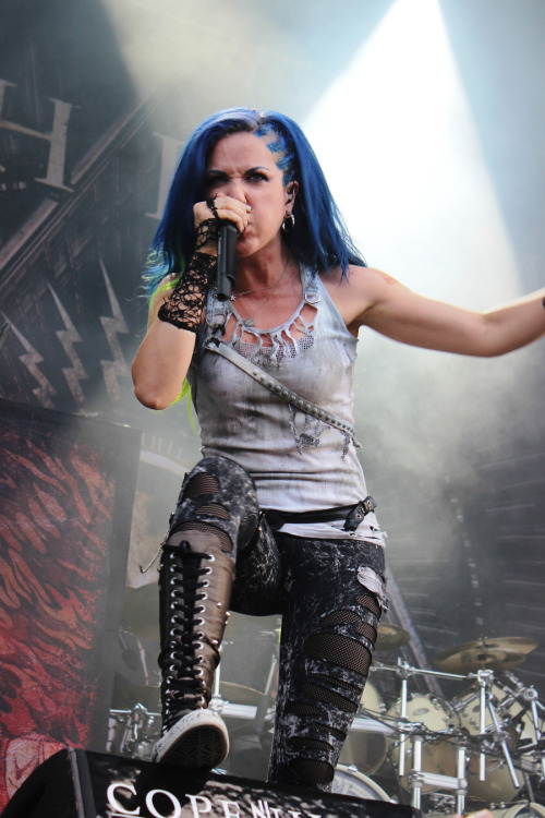 joygabriel: Alissa White-Gluz of Arch Enemy Copenhagen, Denmark - June 11, 2014