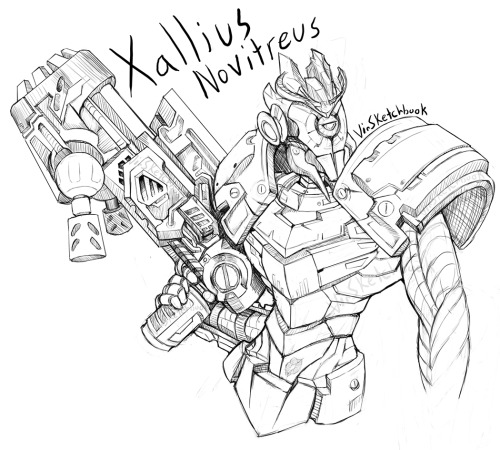 vinsketchbook:  Xallius Novitreus - Entity - Character belongs to Axis-Pheydraomg heavy guns