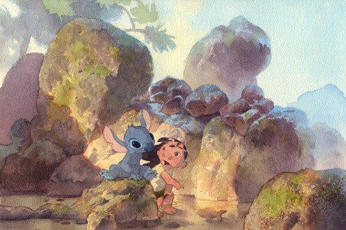 Lilo &amp; Stitch concept art by Paul Felix (x)