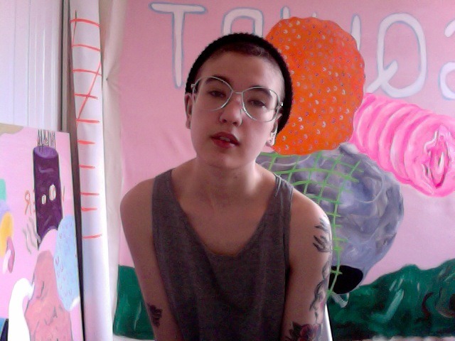mjthi:  me being vain with my paintings~*~*~  fuck yeah internet crushes \m/