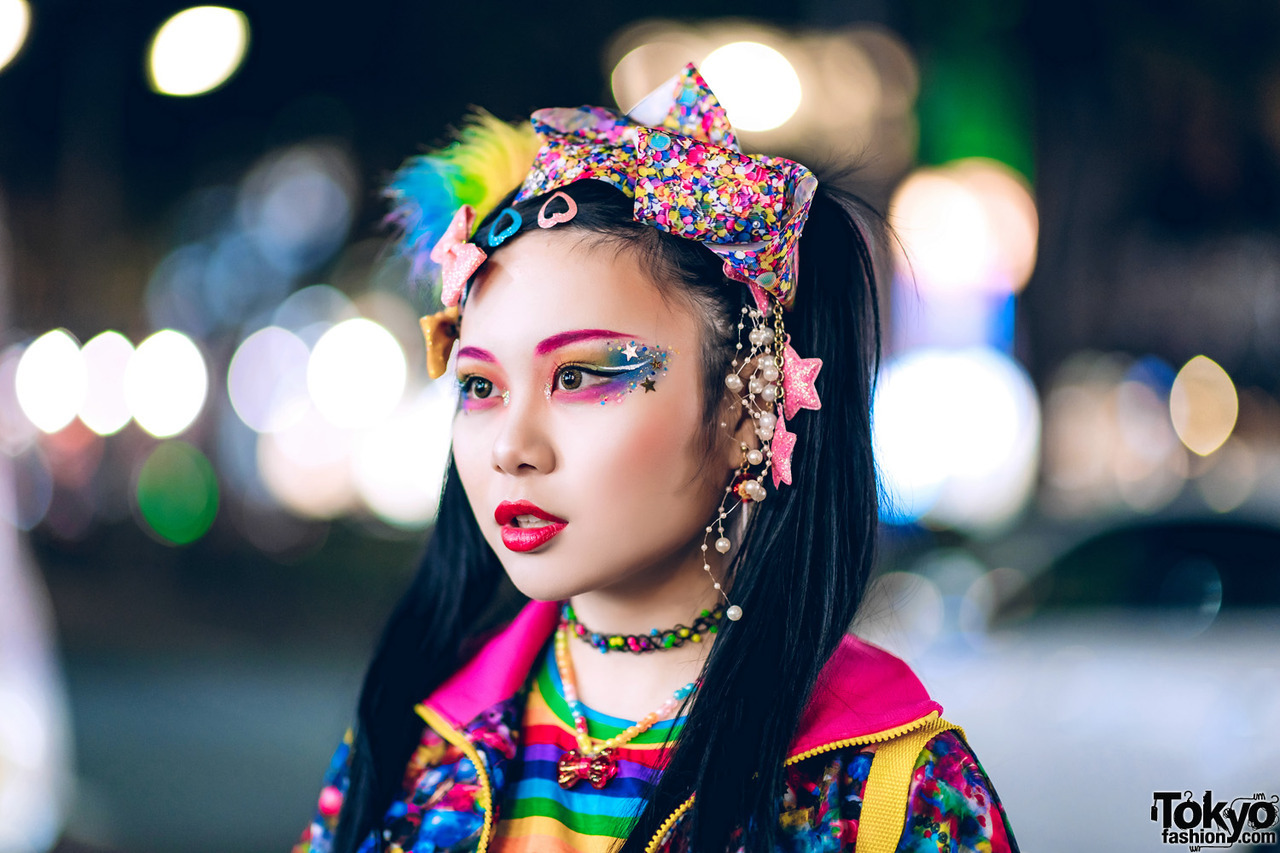 tokyo-fashion:  Japanese art school student Chami on the street in Harajuku wearing