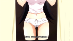 oppai-okami:  He forgot about her thigh highs!