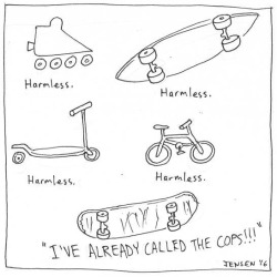 betterskatethannever:  waybad:  &lt;b&gt;MONDAY, OCTOBER 24th, 2016&lt;/b&gt;&lt;br&gt; Skateboarding rules.  😂🎯 