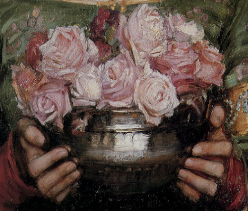art-rose: John William Waterhouse + flowers