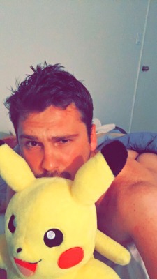 growlandpounce:  grantgills:  My ass ft. Pikachu and this sunburn  Okay I’m stalking @grantgills, but look! Look at the butt!