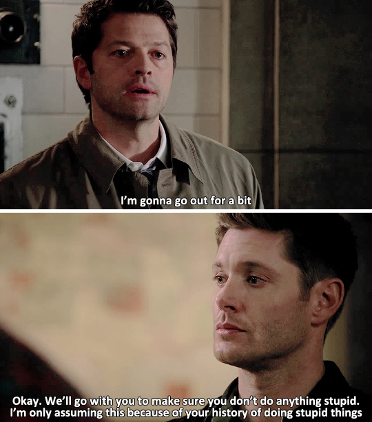 mishasminions:  DEAN IS THE ONLY ONE ALLOWED TO TALK TO CAS LIKE THATAND SAM IS JUST