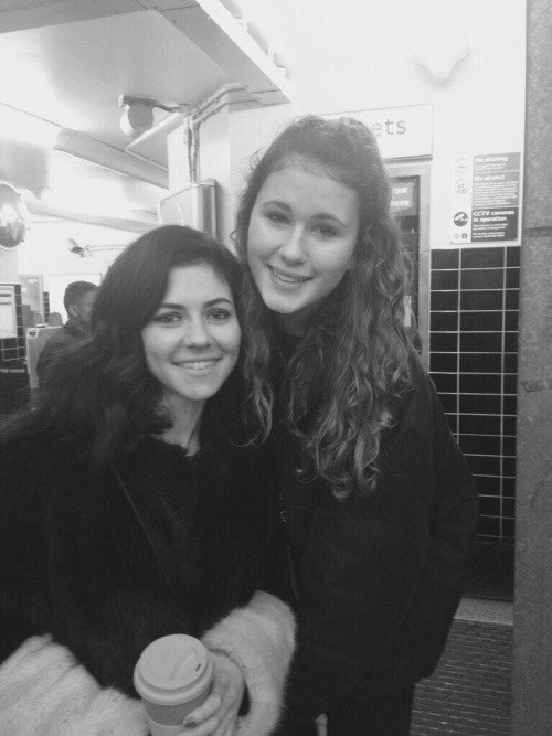 buyforever:  Marina with a fan today 11.28.14 