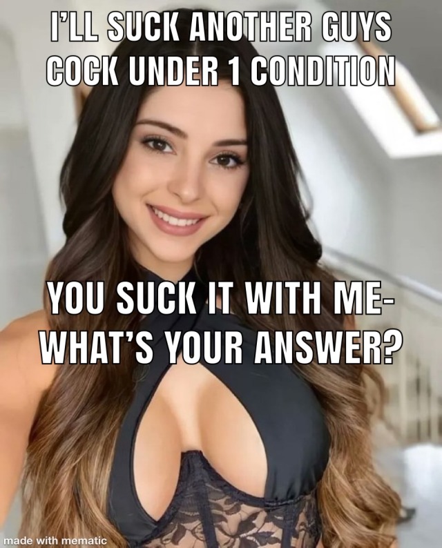 blueeyesfantasy:No question to this-if course I’d suck a cock with you.